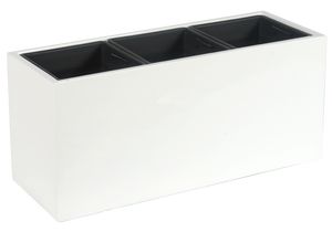 Dominica inkl. hjul og indsats Hvid Blank