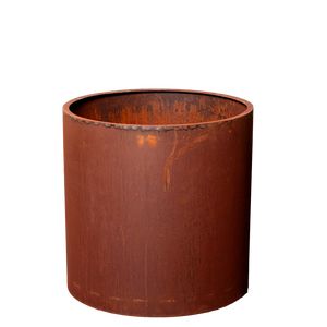 Cortenstål m/bred kant og hjul Cortenstål