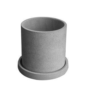 Ganesh Rockstone Grå uden underfad Ø8 H11,5