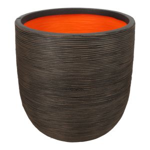 Rib Plante ball Mørkbrun Ø54 H52