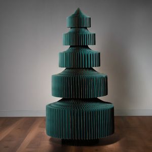 Jul 2026 - nr. 27 - Grøn papirsjuletræ 150 cm