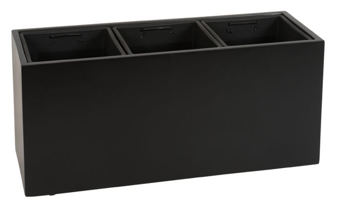 Dominica inkl. hjul og indsats Sort Mat