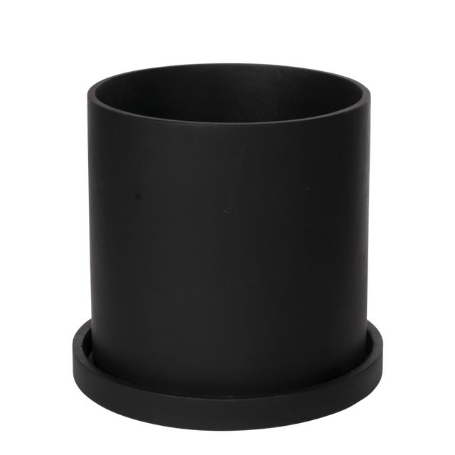 Ganesh Rockstone Sort uden underfad Ø8 H11,5