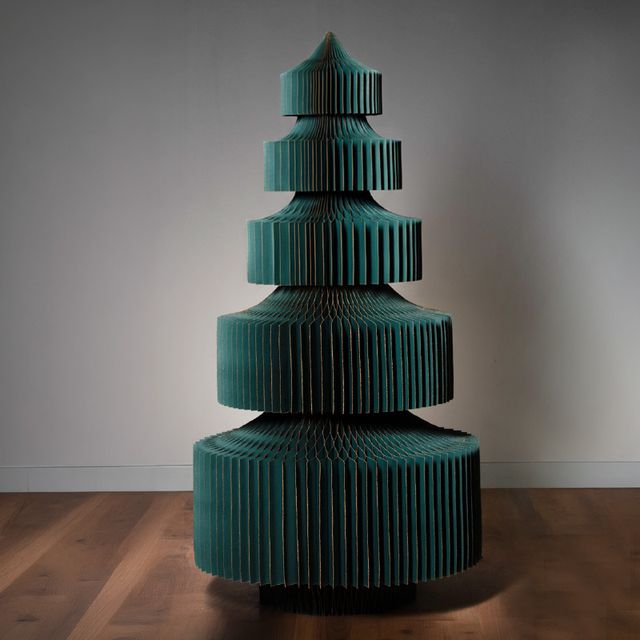 Jul 2026 - nr. 27 - Grøn papirsjuletræ 150 cm